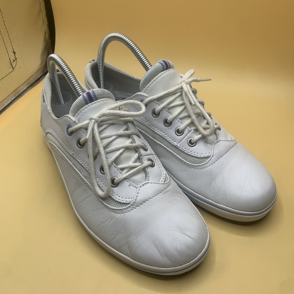 Keds Loyal CVO White Leather Sneakers Arch Support Women's Size 8.5 WH37785MJ10